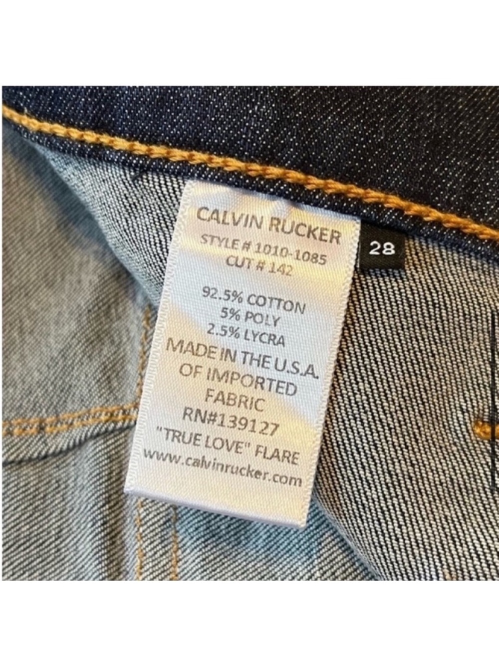 Calvin Rucker True Love Flare Jeans size 28 - Picture 6 of 11